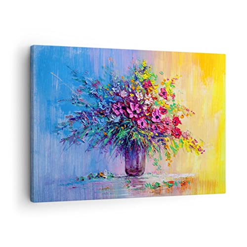 Quadro Su Tela Fiori Vaso Stampe Da Parete 70X50Cm Quadri Moderni Soggiorno Camera Da Letto Cucina 1 Pezzo Piccoli Decorazione Murale Wall Art Canvas