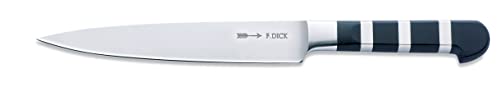 F. Dick 8195418 Dick 1905 Coltello Per Filettare Cm. 18, Acciaio, Black