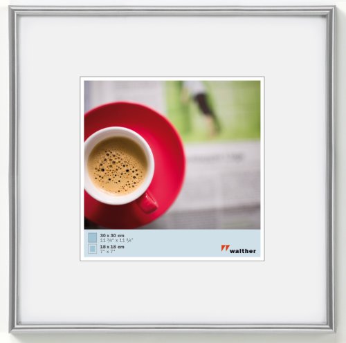 Walther Design Argento 40 X 40 Cm Galeria Cornice In Plastica Ks440H