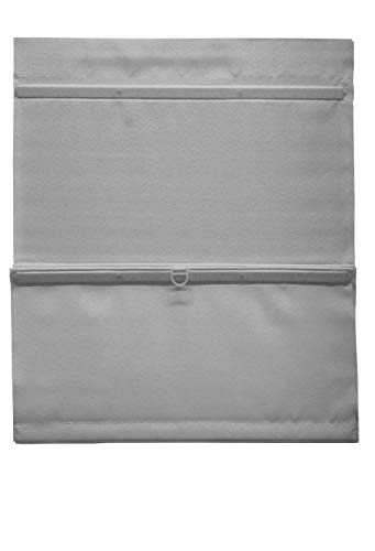 Gardinia Easyfix Tenda Romana Magnetica Con Nastrino A Strappo, Tenda Romana, Opaca, Parti Di Montaggio Incluse, Grigio, 100 X 140 Cm (Lxh)