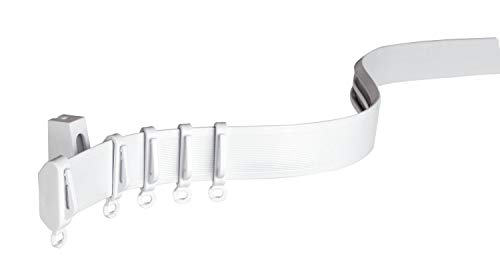 Gardinia Binari Per Tende Flexline, Incl. Accessori, Lunghezza 350 Cm, Altezza Binario 29 Mm, Plastica, Bianco