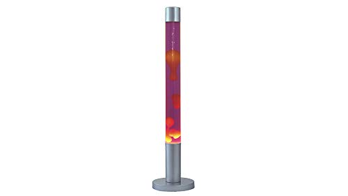 Rabalux Dovce Lampada Lava, Metallo Vetro, Viola, Arancione, Argento, 76Cm