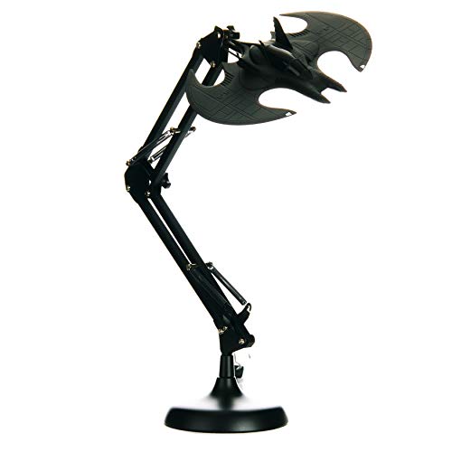 Paladone Pp5055Bm Lampada Da Tavolo Flessibile Bdp A Forma Di Pipistrello, Ideale Per Ufficio E Casa, Materiali Ecologici, Colore Nero, 24 X 14 X 36 C