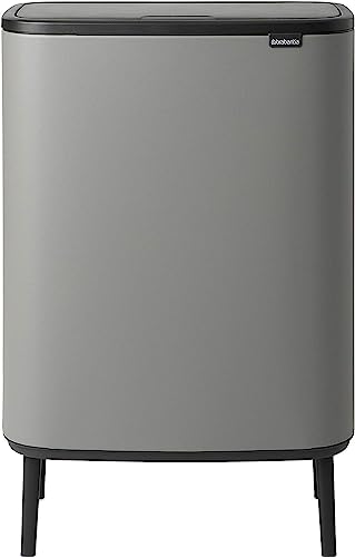 Brabantia Pattumiera Bo Touch Bin Hi, 2 X 30L, Calcestruzzo Minerale Grigio