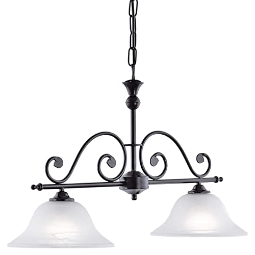 Eglo Murcia Sospensione 60 W, Nero Bianco