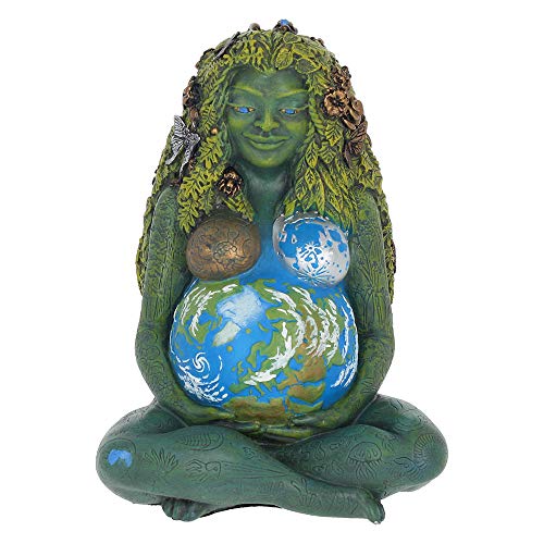 Nemesis Now H3558J7 - Statuetta Madre Terra, 17,5 Cm, Colore: Verde, Resina, Taglia Unica