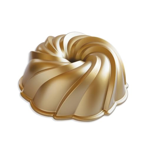 Nordicware - Stampo In Alluminio Pressofuso Swirl Ø 26 X 10 Cm, Qualità Extra, Made In Usa
