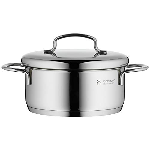 Mini Pentola Wmf Piccola Ca. 14 Cm, Coperchio In Metallo, Padella A Induzione 0,9 L, Acciaio Inossidabile Lucido Cromargan, Impilabile, Per Piccole Po