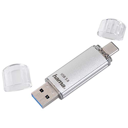 Hama - Chiavetta Usb 3.0 E Usb 3.1, Tipo C Argento Argento 16 Go