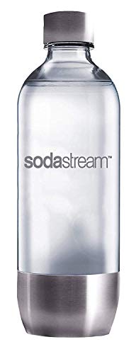 Sodastream - Bottiglia In Pet Da 1 Litro Di Alta Qualità Con Base E Coperchio In Acciaio Inossidabile - Utilizzabile Universalmente Sodastream Gorgogl
