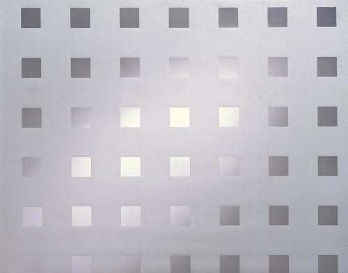 D-C-Fix Pellicola Vetri Finestre Privacy Adesivo Statico Premium Caree Oscurante Opaca Anti-Uv Decorative Impermeabile Per Cucina, Casa, Ufficio, Bagn