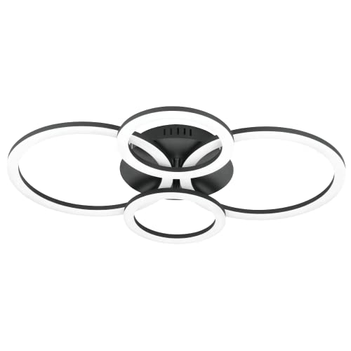 Eglo Connect Z Smart-Home Led Soffitto Paranday-Z, Zigbee, App E Controllo Vocale Alexa, Colore Luce Regolabile (Bianco Caldo O Freddo), Dimmerabile,