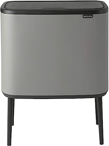 Brabantia Pattumiera, Calcestruzzo Minerale Grigio, 3 X 11L