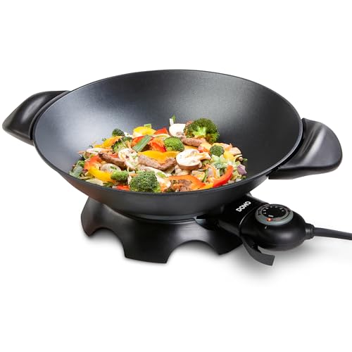 Domo Do8708W, Wok Elettrico, Nero