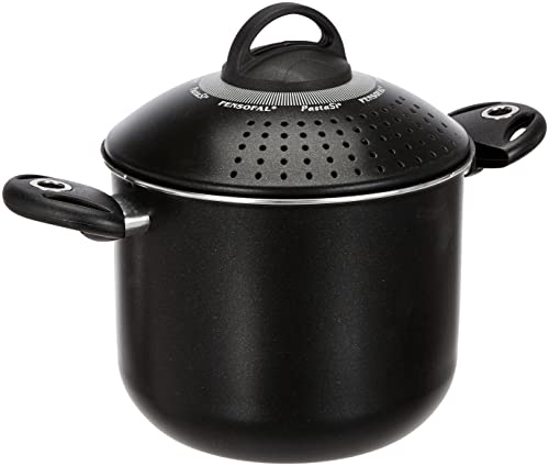 Pensofal, Pentola Per Pasta, Serie Biostone®, Pastasi, Alluminio Con Rivestimento Antiaderente, Diametro 20 Cm, 5L, Maniglie In Bakelite, In Scatola R