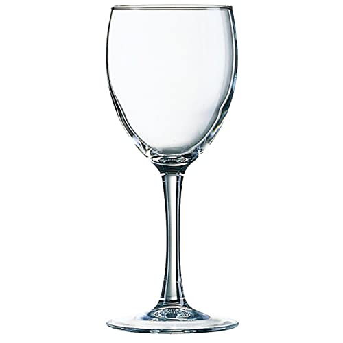 Arcoroc Princesa Bicchiere Per Vino Rosso 230Ml, Senza Contrassegno Di Riempimento, 6 Bicchieri