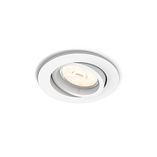 Philips Led Enneper Faretto Da Incasso, Attacco Gu10, Bianco, Lampadina Non Inclusa