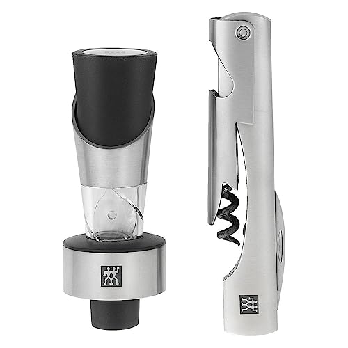 Zwilling 39500-055-0 Set Sommelier, Materiale Sintetico, Acciaio/Nero, 2 Pezzi