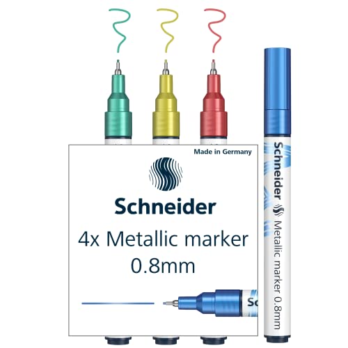 Schneider Prodotti Per Ufficio, Multicolore, 1 Unità (Confezione Da 4)