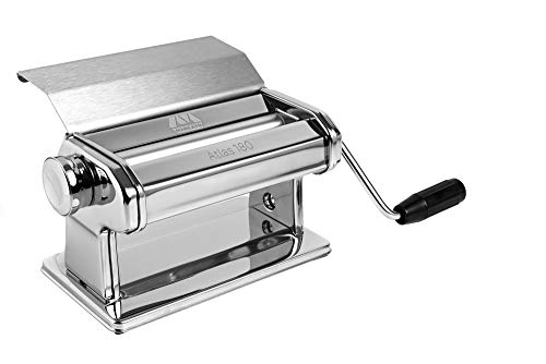 Marcato Macchina Per La Pasta Atlas 180 Slide, Pasta Maker, Sfogliatrice Per Pasta Fresca, In Acciaio Cromato, Per Lasagne E Panificati. Made In Italy
