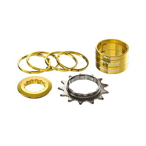 Kit Single Speed Con Pignone 13 Denti Reverse Components Colore Oro