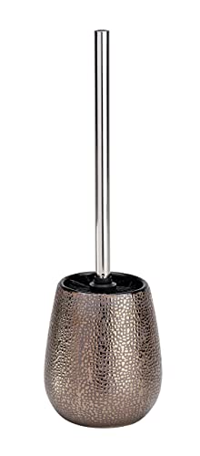 Wenko Portascopino Per Wc Marrakesh, Ceramica, 12.5 X 41 X 12.5 Cm, Marrone