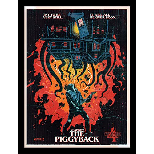 Pyramid International Poster Stranger Things (The Piggyback Design) 30 Cm X 40 Cm – Prodotto Ufficiale