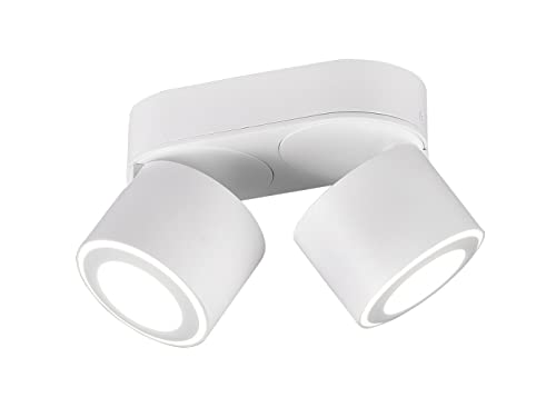 Trio Leuchten Taurus 652910231 - Lampada Da Incasso A Soffitto, In Metallo Bianco Opaco, Con 2 X 3,5 Watt + 2 X Led Da 1,5 Watt
