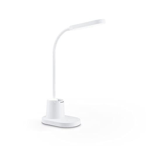 Philips Led Lampada Da Tavolo Bucket, Dimmerabile, Batteria Da 1400 Ma, 3000-5700K, 7W, Bianco