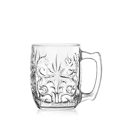 Rcr Cristalleria Italiana S.P.A. Linea Tattoo | Bicchieri Da Acqua E Cocktail Boccali Moscow Mule In Vetro Moderni Set 6 Bicchieri Di Cristallo Da 43