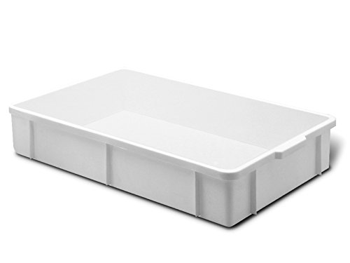 Giganplast Gig 1875 Cassetta, Bianco, 60 X 40 X 8 Cm