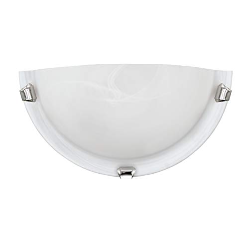 Eglo Salome Illuminazione Da Parete Adatto Per Uso Interno Cromo, Bianco E27 60 W