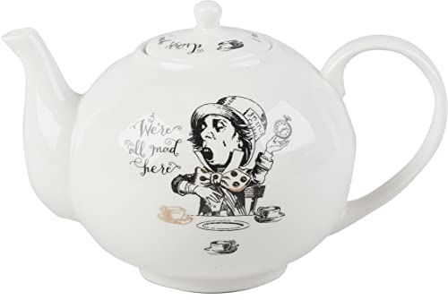 V & A Fine China Di Alice Nel Paese Delle Meraviglie 1100 Ml Grande Teiera