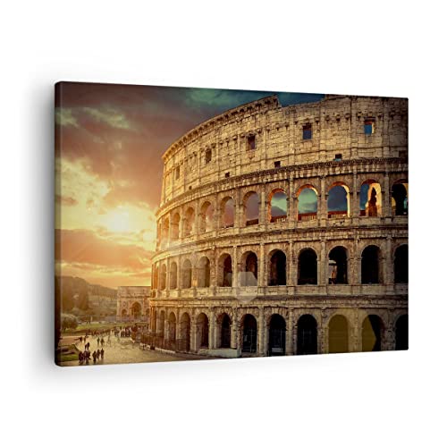Quadro Su Tela Coloseum Roma Architettura Italia Stampe Da Parete 70X50Cm Quadri Moderni Soggiorno Camera Da Letto 1 Pezzo Piccoli Decorazione Murale 