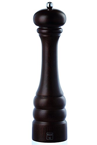 Bisetti - Macina Pepe In Legno Di Faggio Tinto Noce Grande 28,5 Cm - Serie Genova