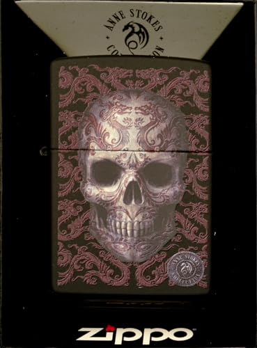 Zippo Anne Stokes-Black Matte-Spring 2017 Lighter, Metal, One Size