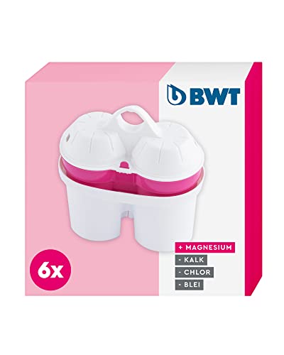Bwt 814136 Magnesium Mineralizer Tecnologia Brevettata Confezione 6 Filtri, Bianco, 6 Unità