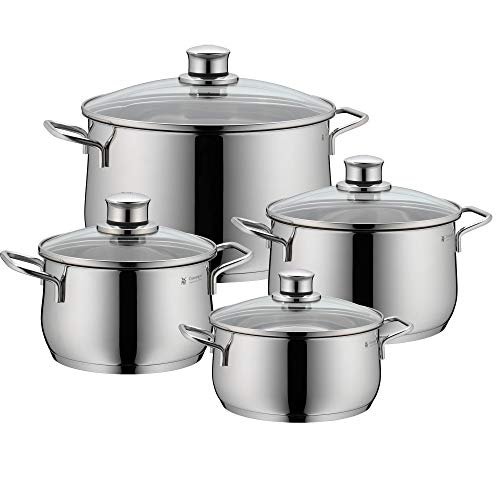 Wmf Pentole 4 Pezzi, Acciaio Inossidabile, 20 Cm