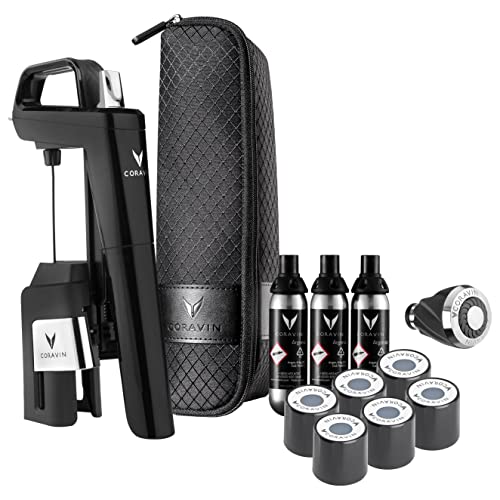 Coravin Timeless Six+ Sistema Di Conservazione Del Vino | Facile Da Usare & Protegge Il Vino Dall'Ossidazione Per Oltre 2 Anni | Aeratore E Custodia I