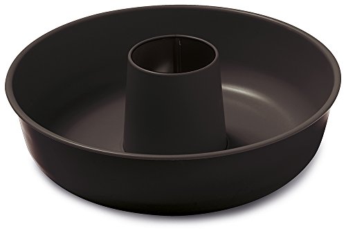 Guardini Gardenia, Stampo Ciambella 25Cm, Acciaio Con Rivestimento Antiaderente, Colore Nero
