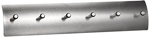 Zeller 13886 Barra Portachiavi, Stainless Steel, Argento, 34X3.8X7.5 Cm