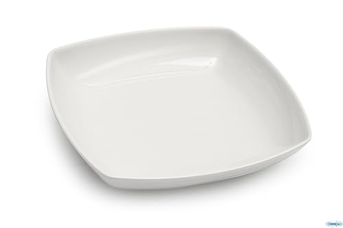 Saturnia 5611502 5611636 Tokio Piatto In Porcellana, Fondo, 21 Cm, Bianco, 21X21X4 Cm