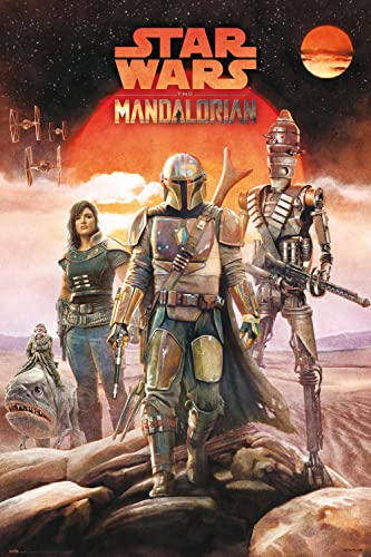 Grupo Erik Poster Star Wars The Mandalorian Crew, 61X91,5 Cm