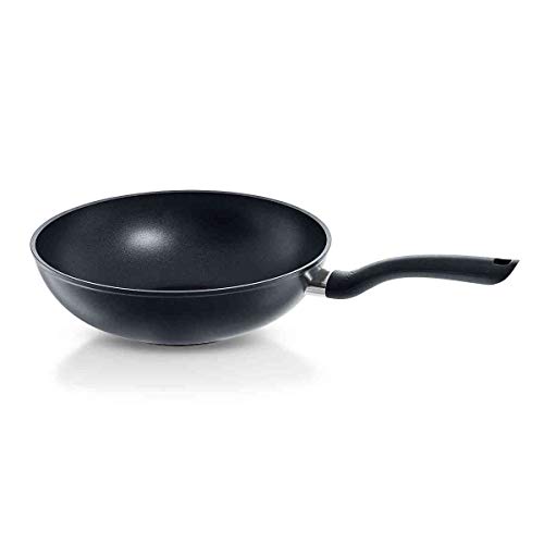 Fissler Cenit Padella Wok 28 Cm, A Induzione, Colore: Nero