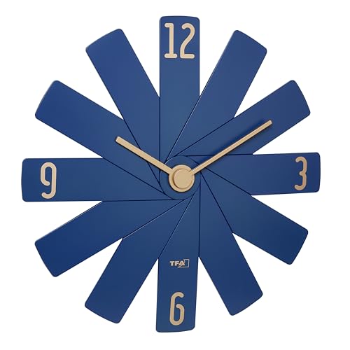 Tfa Dostmann Orologio Da Parete Analogico Clock In The Box, 60.3020.06, Movimento Silenzioso, Esclusivo Per Progettato, Da Collegare, Accessorio Per L