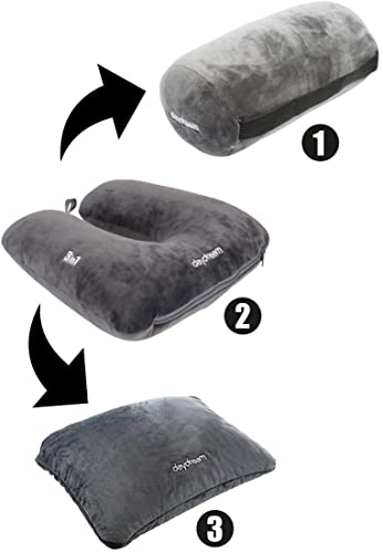 Daydream Cuscino Cervicale 3 In 1 Brevettato Con Microsfere, (N-5506), Cuscino Cervicale, Cuscino Da Viaggio