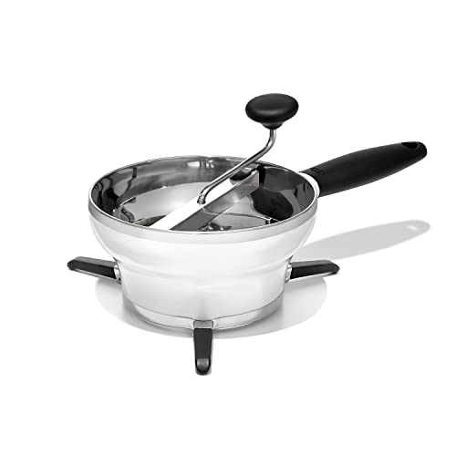 Oxo 1071478V1 Good Grips Schiacciapatate In Acciaio Inox, Silicone
