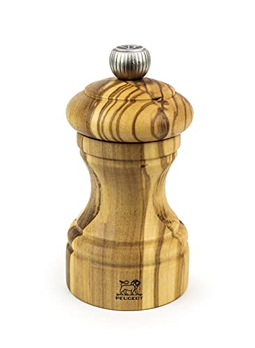Peugeot - Mulino Per Sale Bistro Olivier 10 Cm - Regolazione Classica - In Legno Di Ulivo - Fabbricazione Francese
