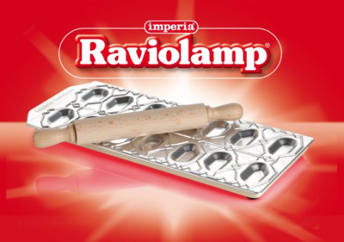 Imperia 313 Stampo In Alluminio Per Ravioli, Legno, Argento