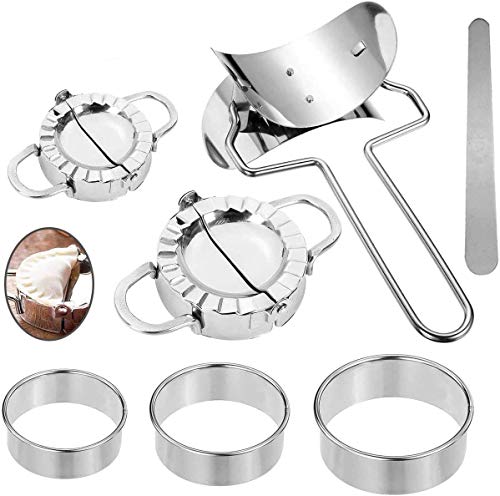 Stampo Per Ravioli Dumpling, Set Di 7 Ravioli Dumpling Maker In Acciaio, Attrezzo Accessorio Per Ravioli Dumpling